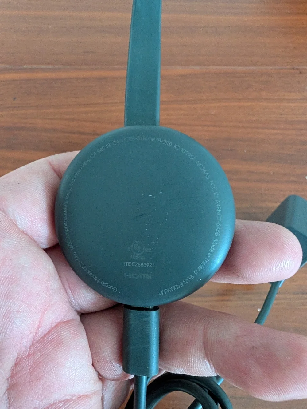 Google Chromecast Model NC2-6A5 HDMI Charcoal W/Power Supply